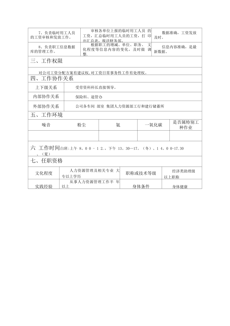 工资管理岗位职责_第2页