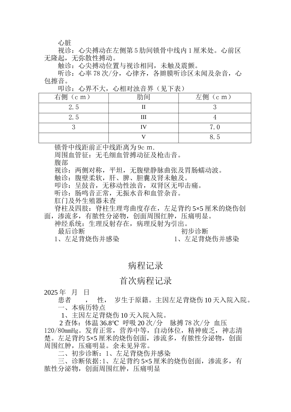 左足背烧伤病历_第3页