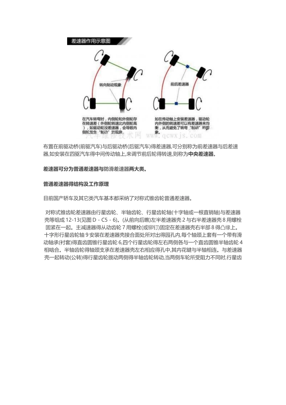 差速器的结构及工作原理_第2页