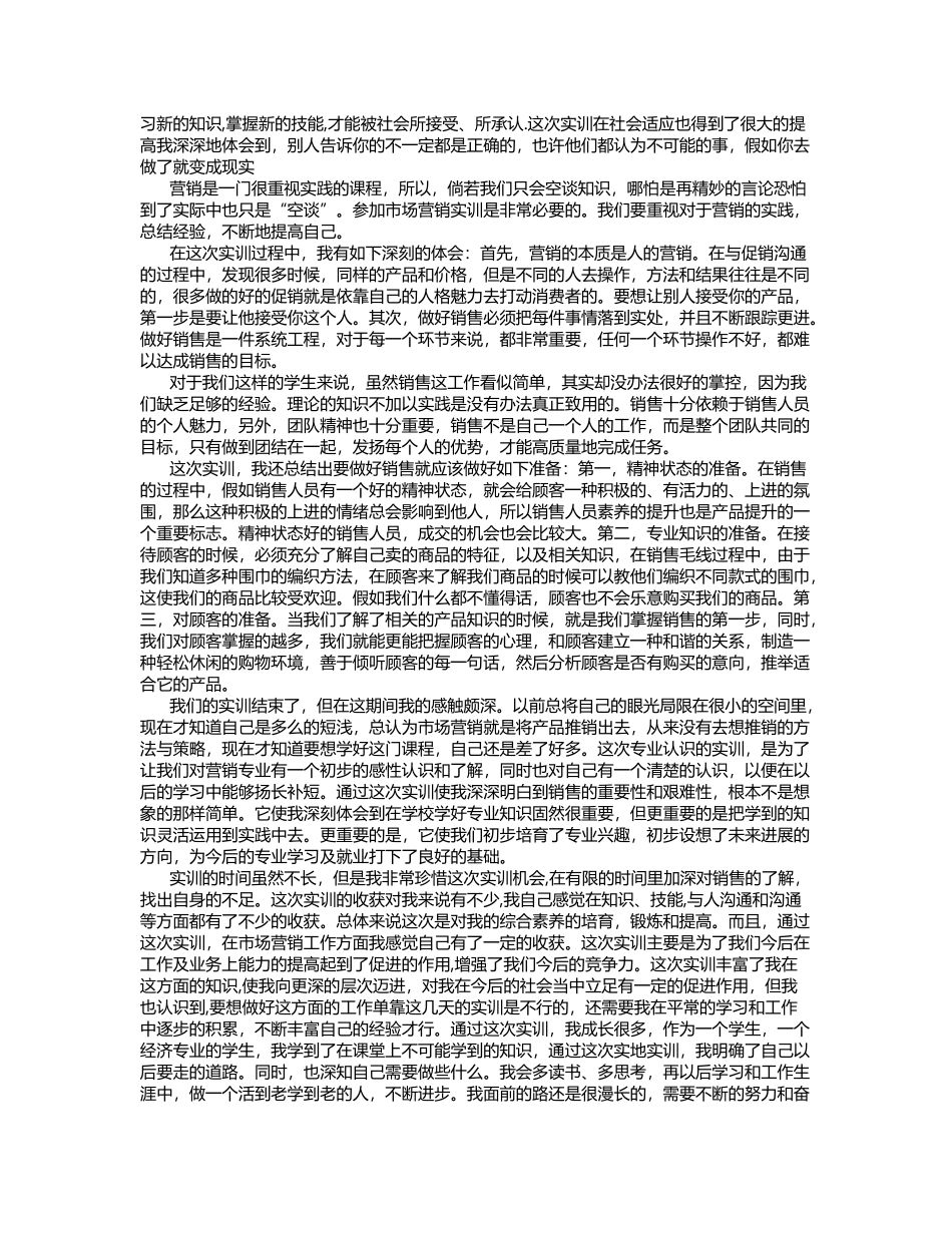 市场营销实训学习总结-_第3页