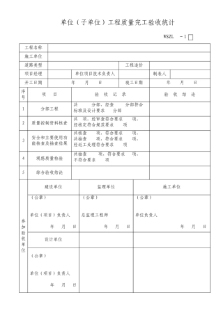 市政工程新验收规范市政道路表汇总