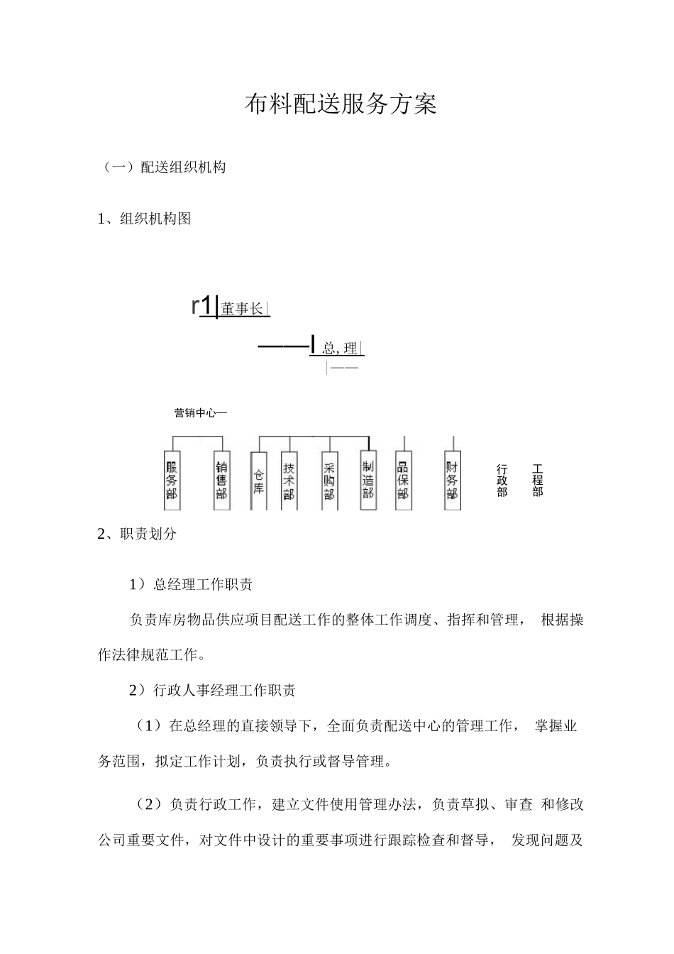 布料配送服务方案_第1页