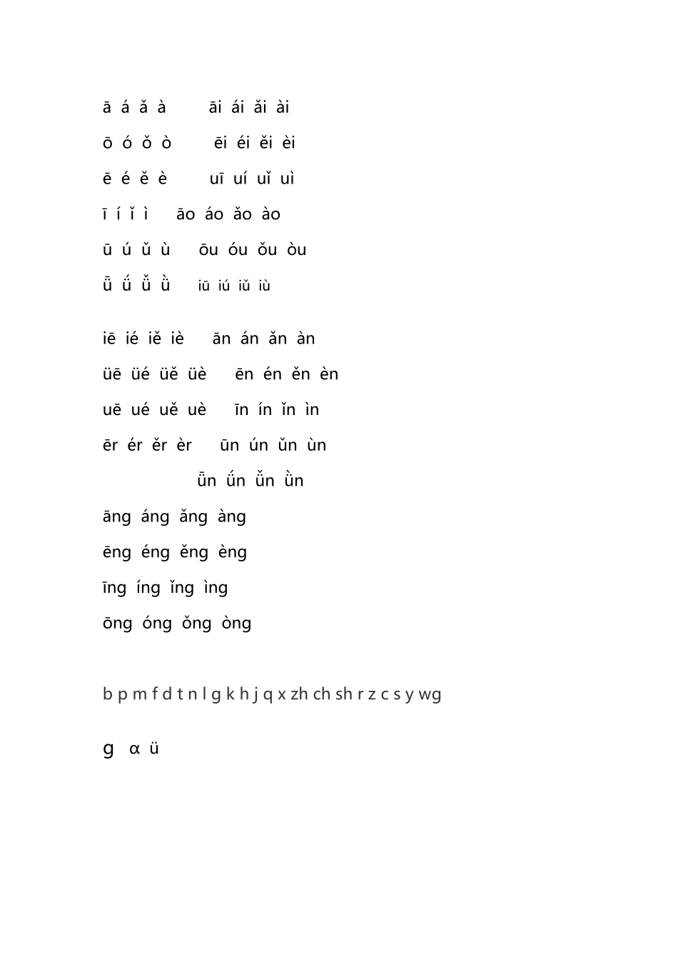 带声调的韵母拼音大全_第2页