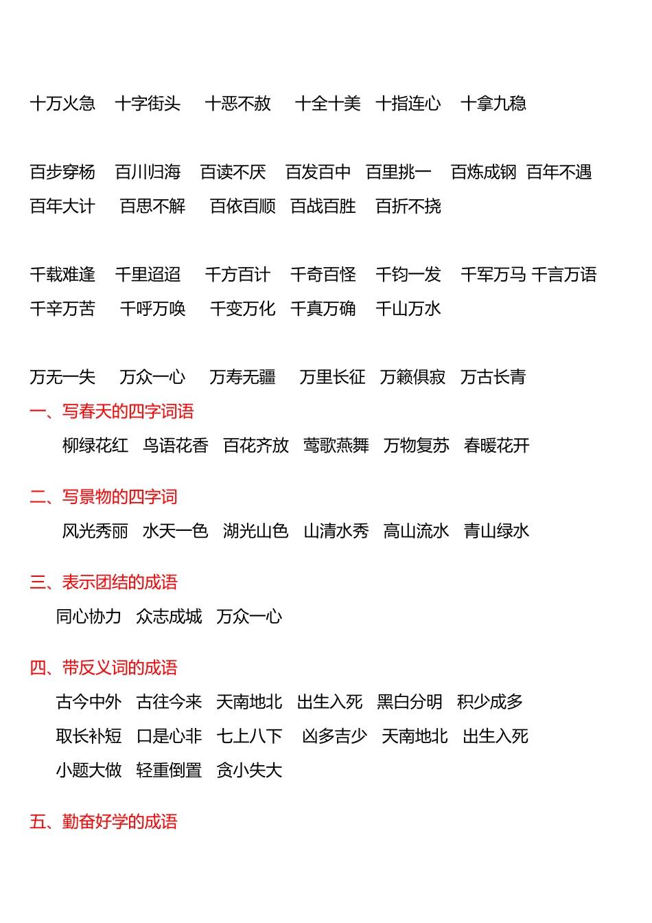 带数字的成语大全_第3页