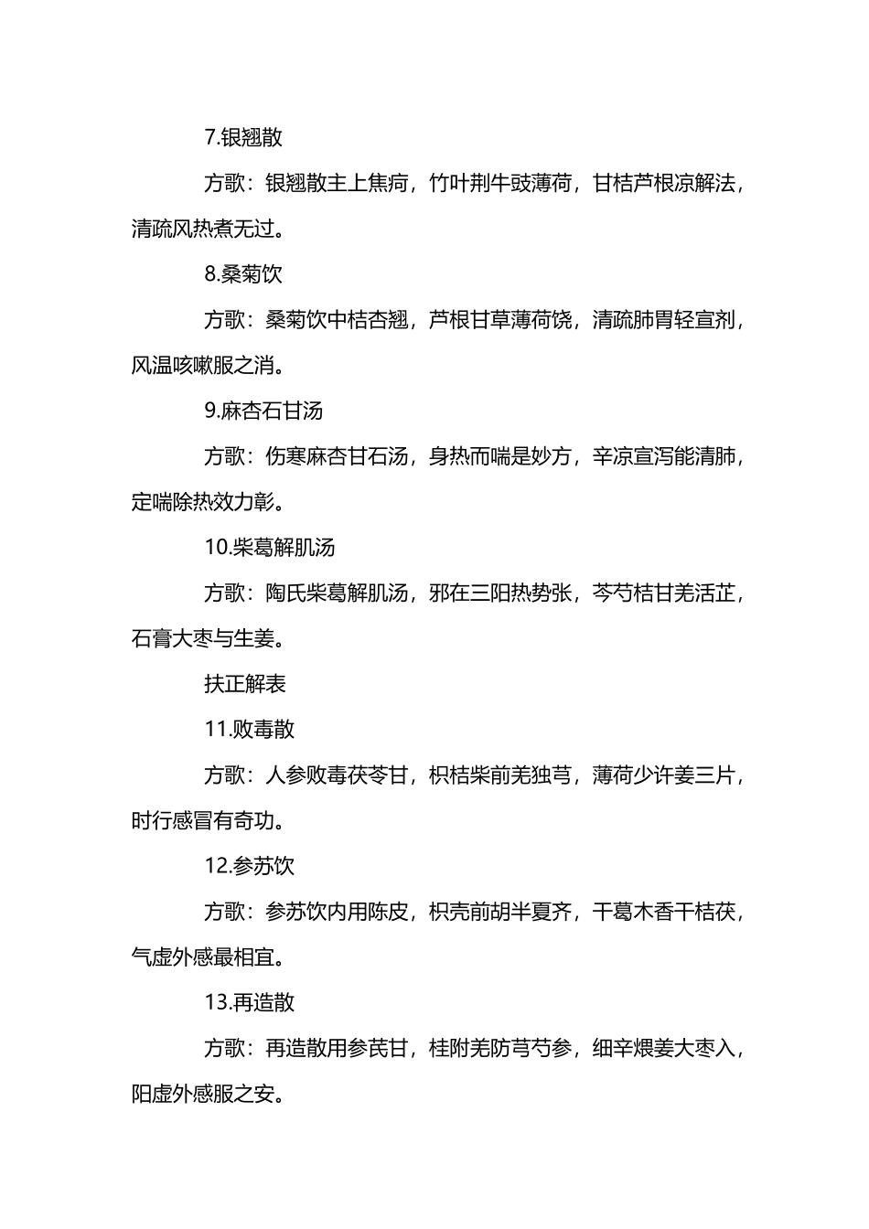 常用方剂150首方歌_第3页