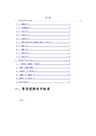 常用电平及接口电平