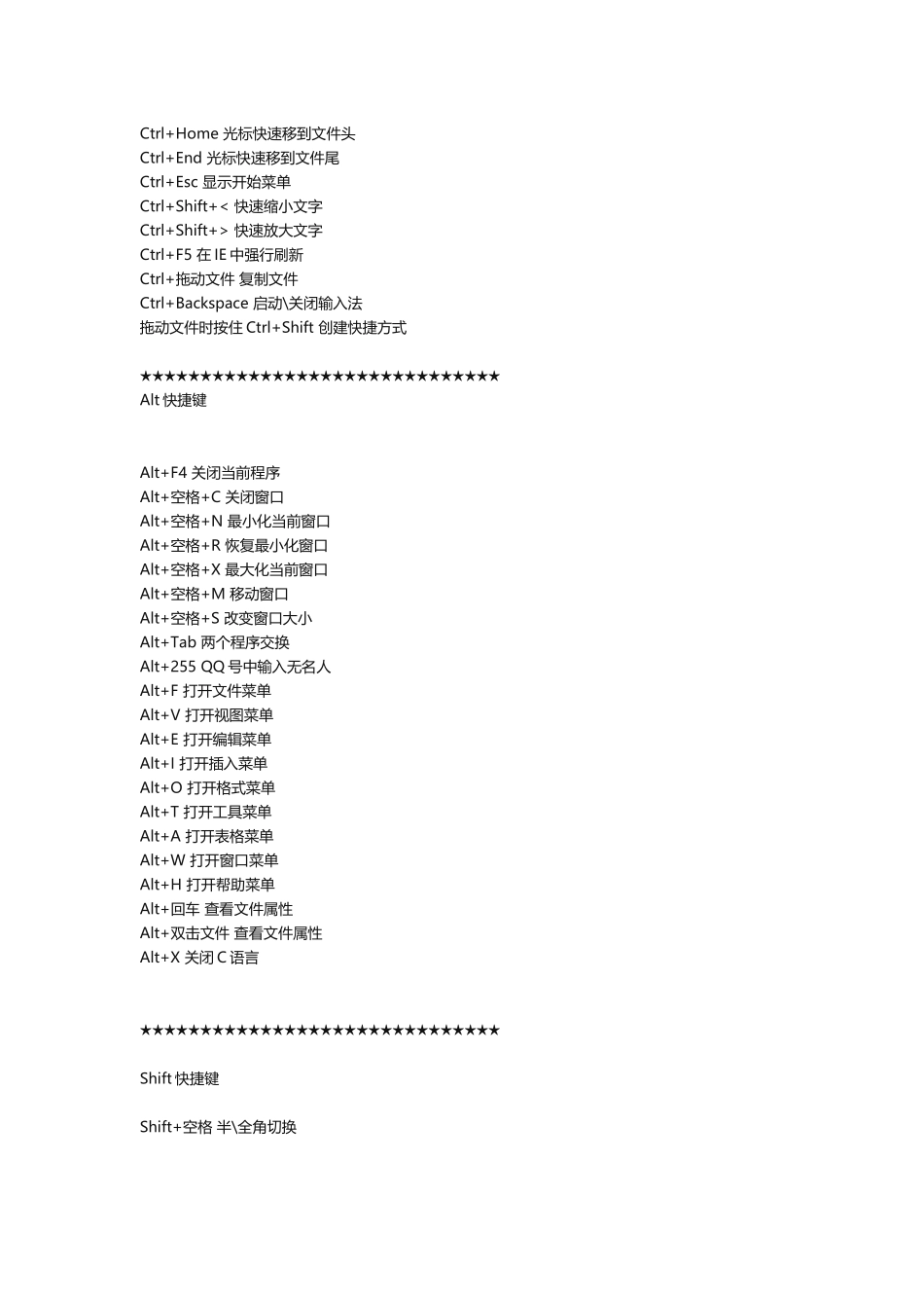 常用电脑快捷键大全_第3页