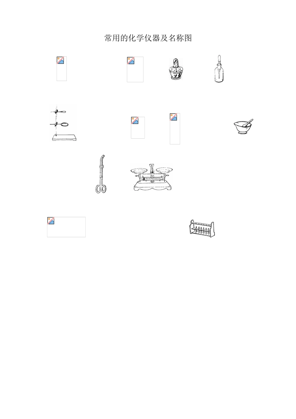 常用的化学仪器及名称图94781_第2页