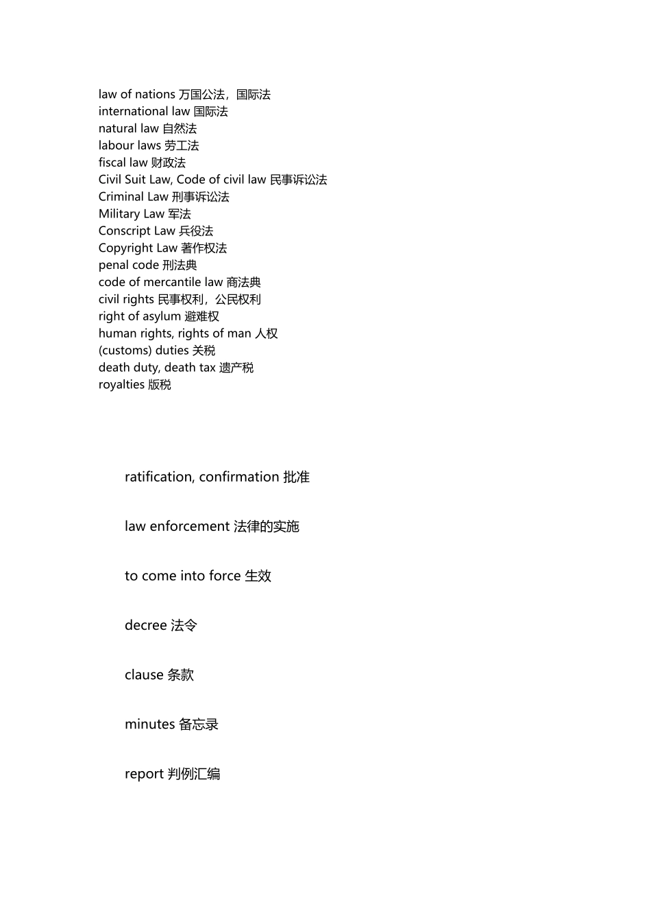 常用的法律英语术语_第3页