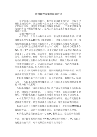 常用监控方案优缺点