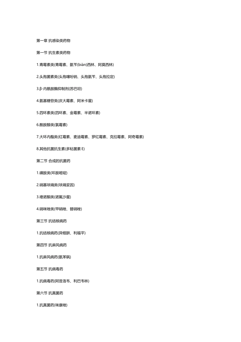 常用西药分类_第2页