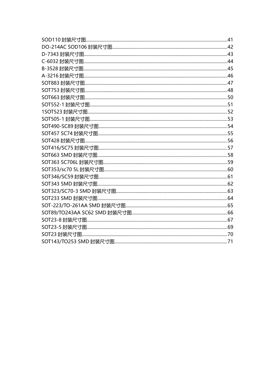 常用贴片元件封装尺寸图_第3页