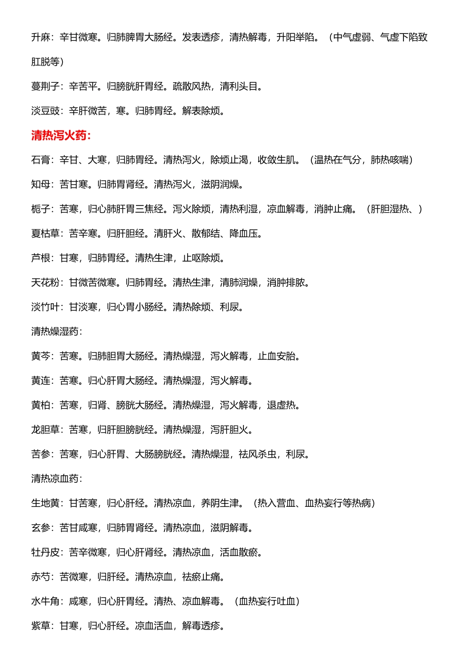 常见中药大全中药名称及作用_第3页