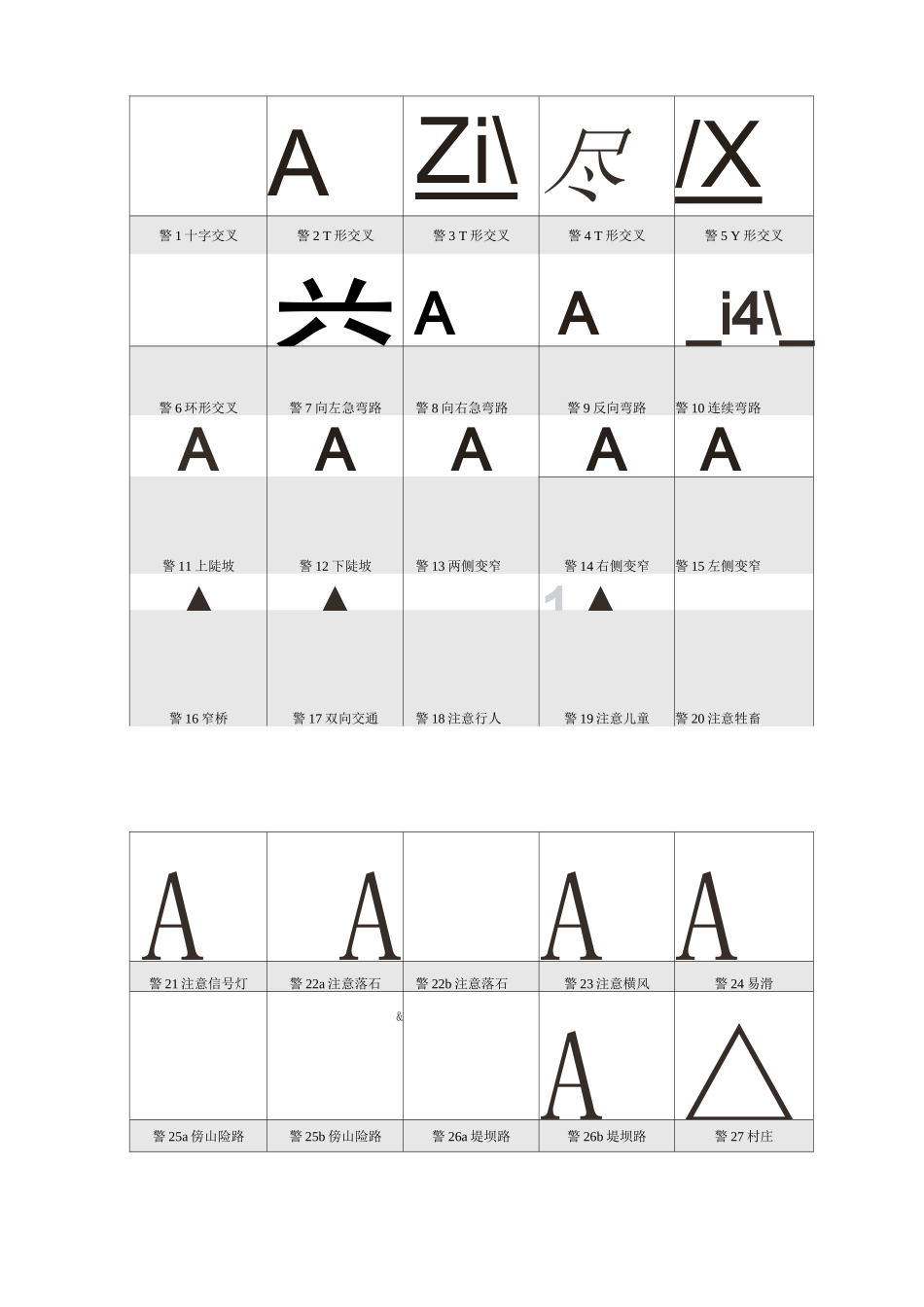 常见交通标志和标线_第2页