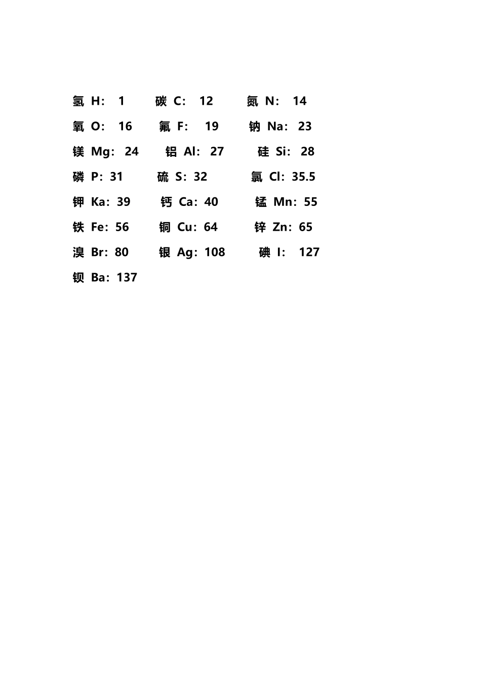 常见元素相对原子质量_第2页