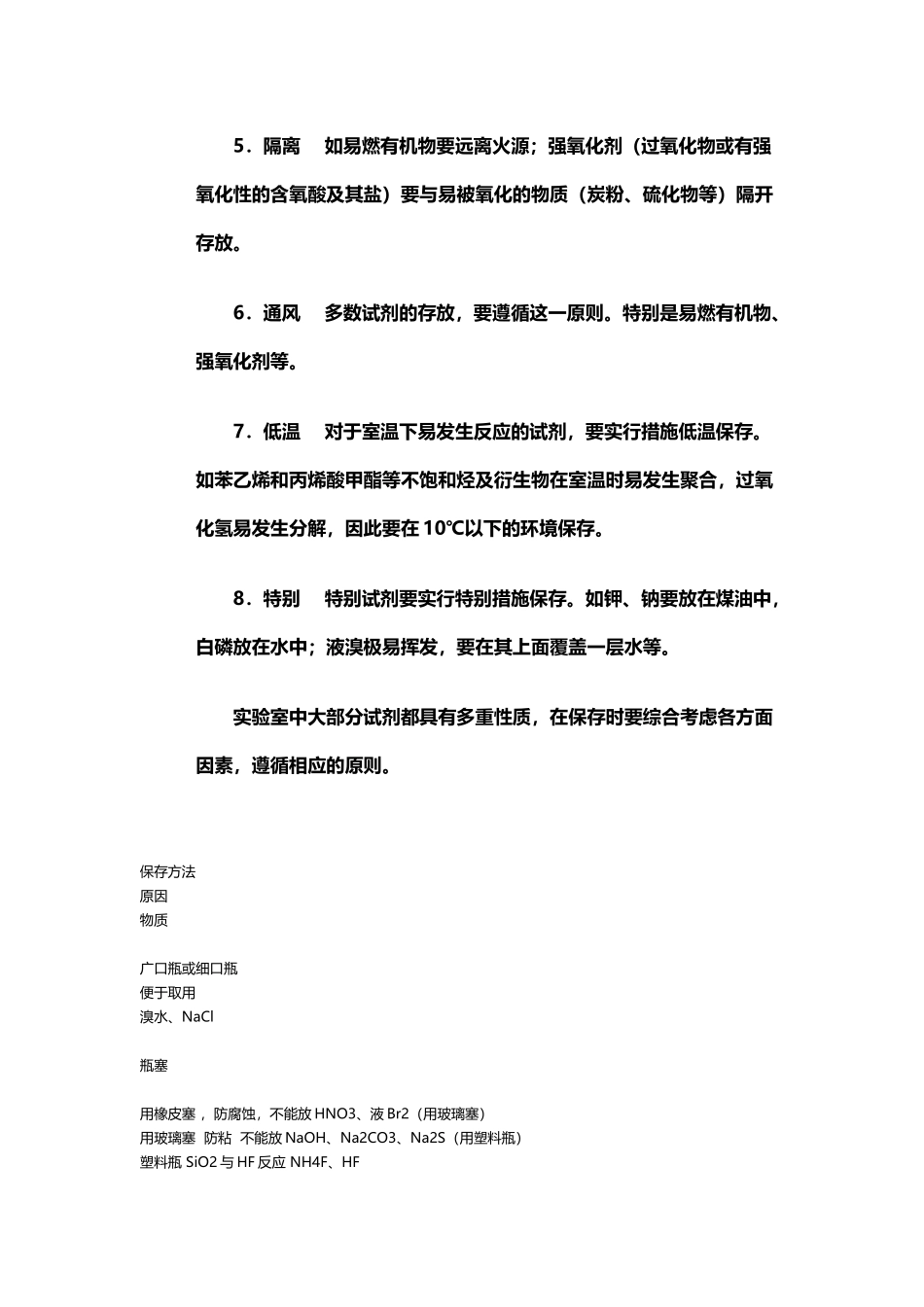 常见化学试剂保存方式总结_第3页