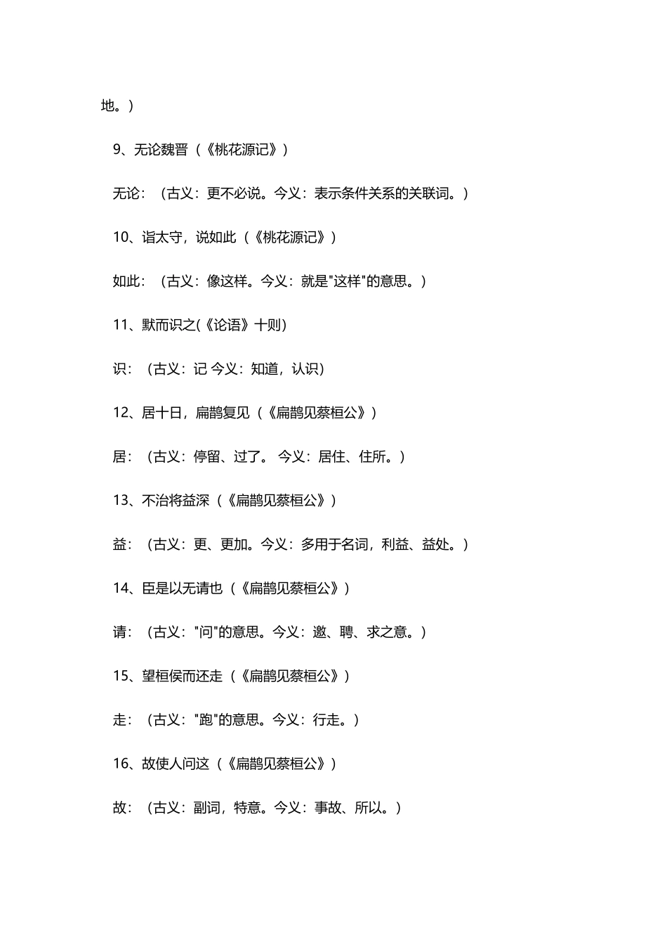 常见古今异义词_第3页