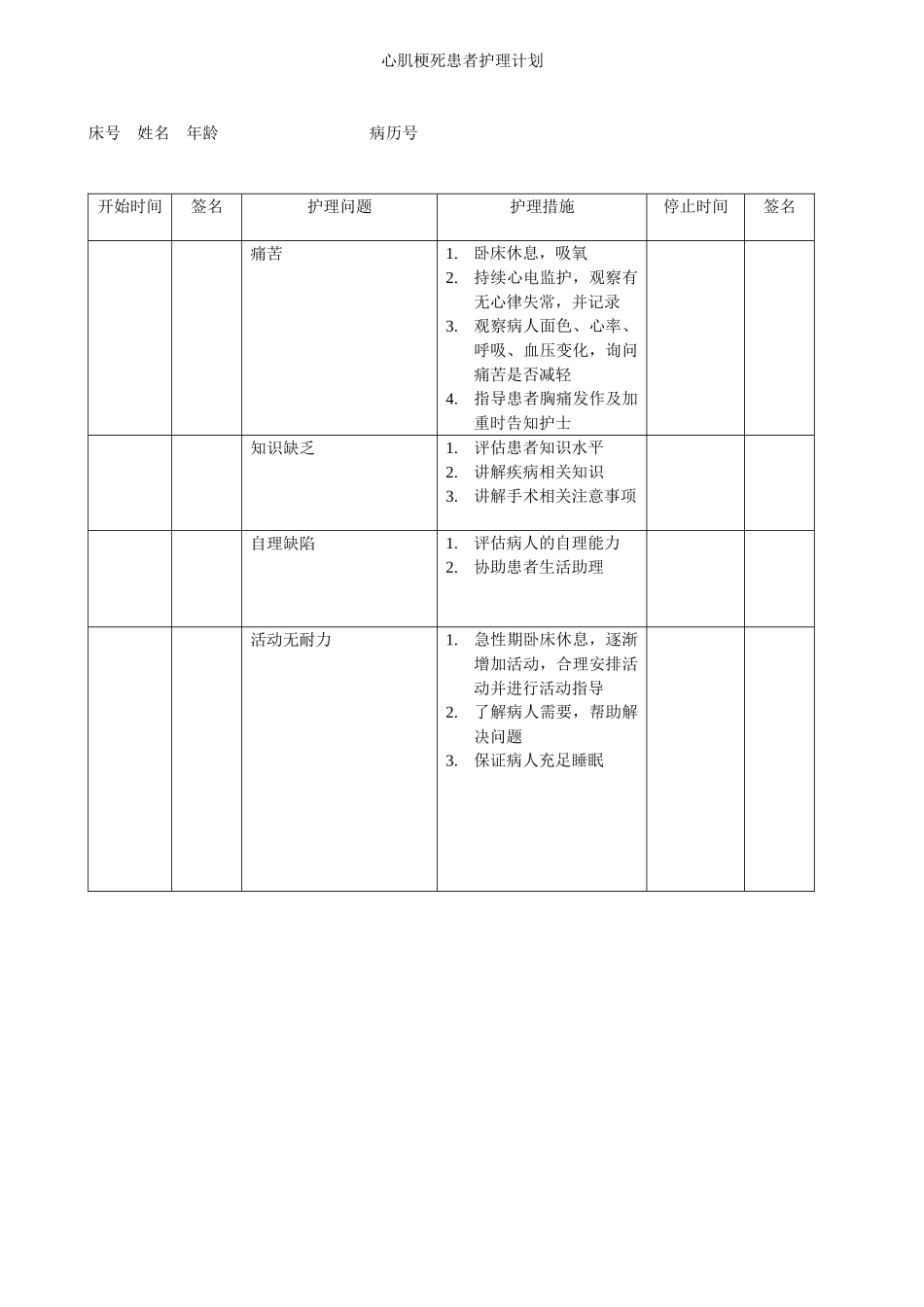 常见心脏呼吸脑血管疾病的护理计划_第3页
