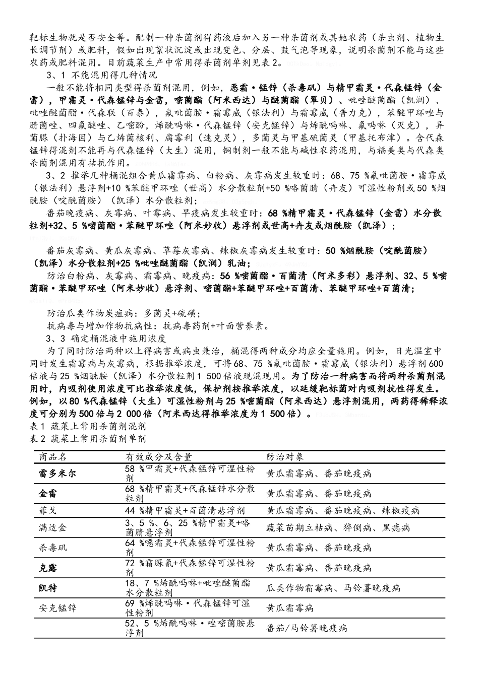 常见杀菌剂混用及混剂_第2页