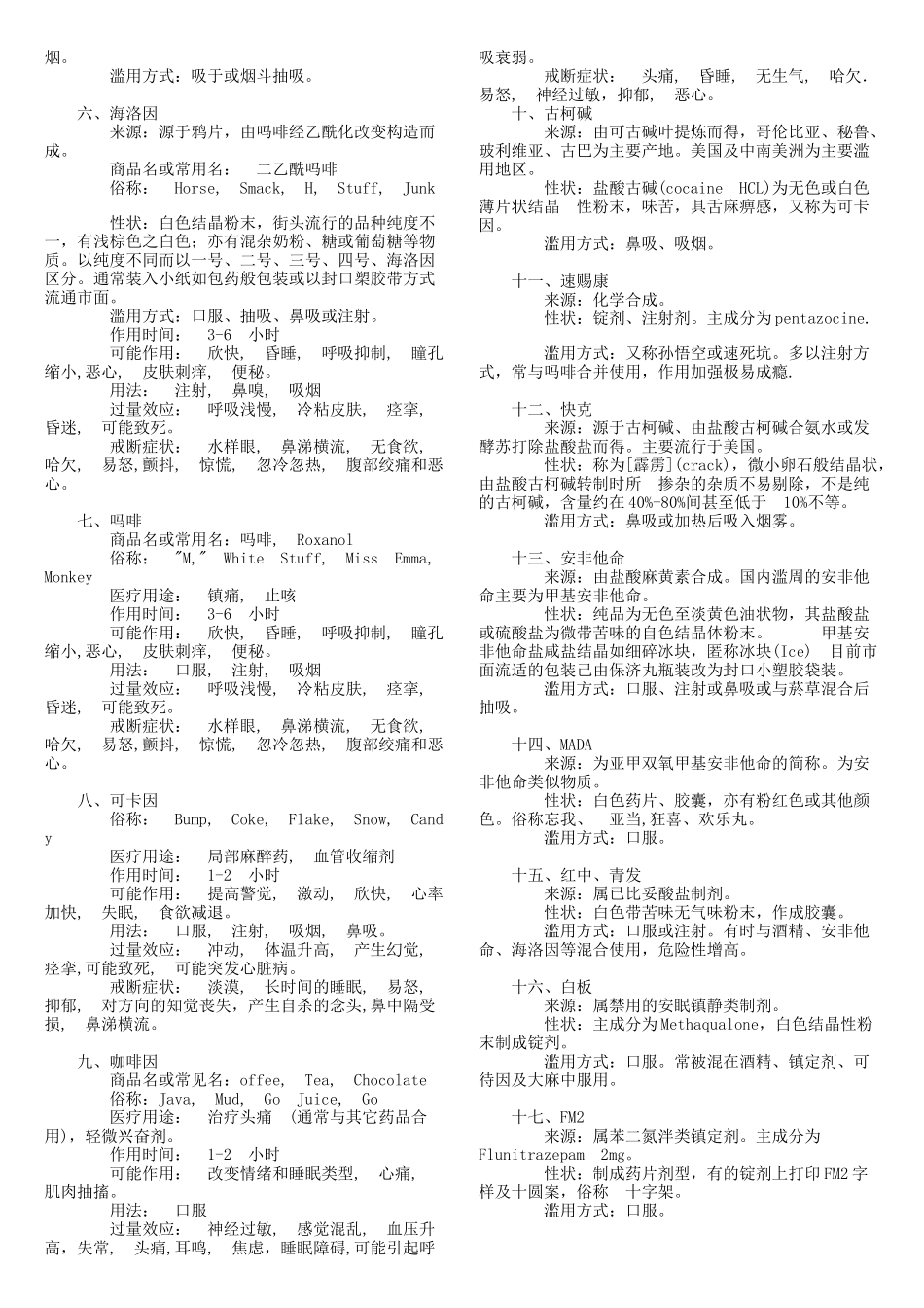 常见毒品种类_第3页