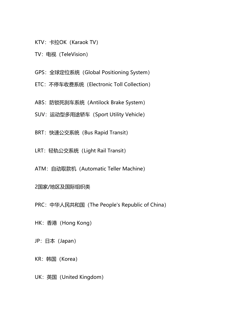常见的英文缩略词及英文表达缩写_第3页