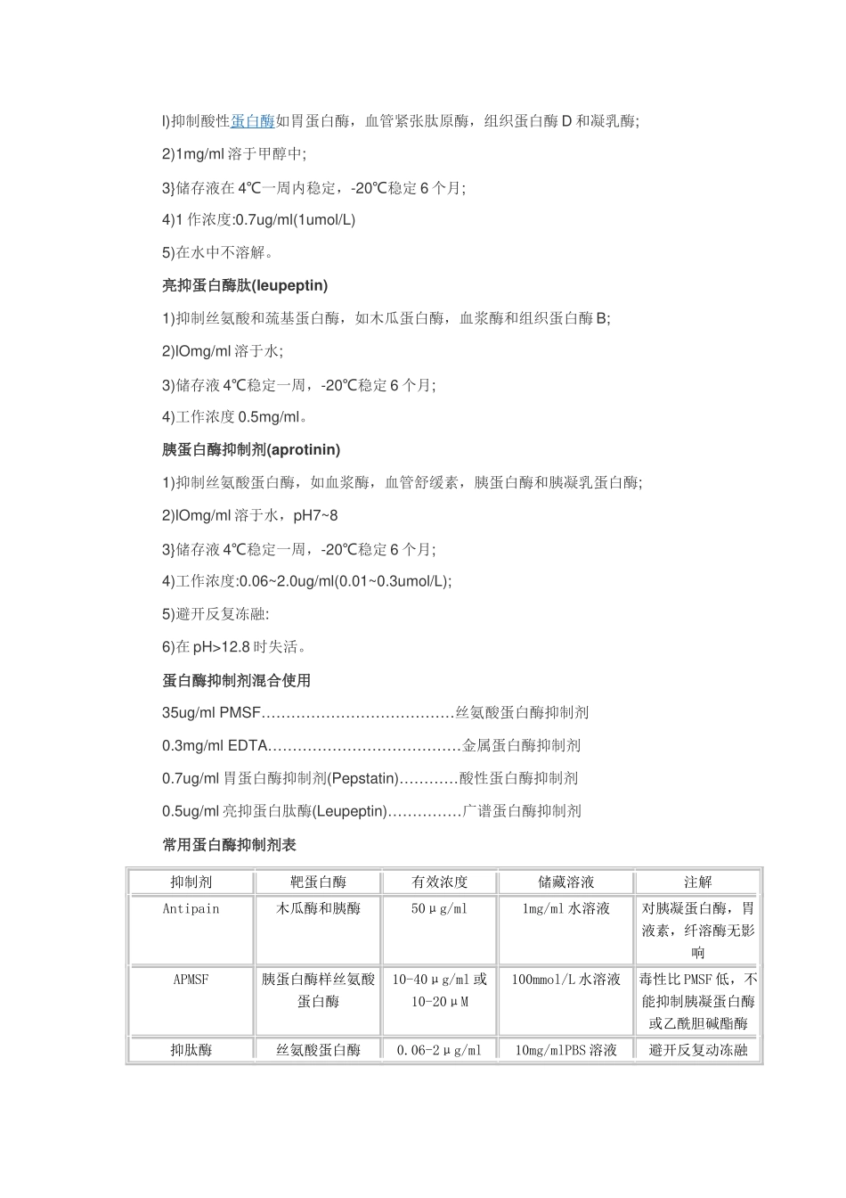 常见蛋白酶抑制剂_第2页