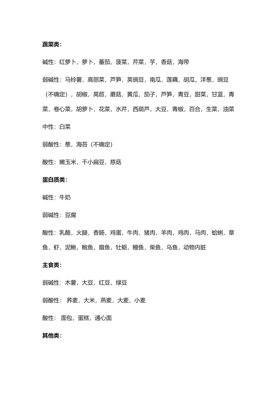 常见食物的酸碱性与温寒性质_第3页