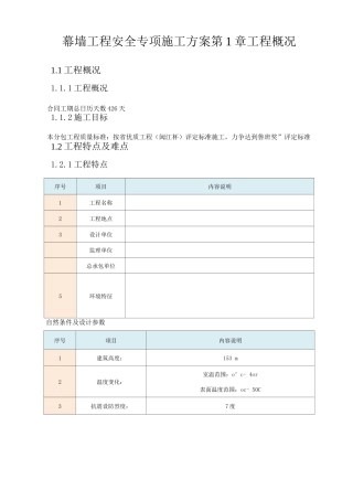 幕墙工程安全专项施工方案