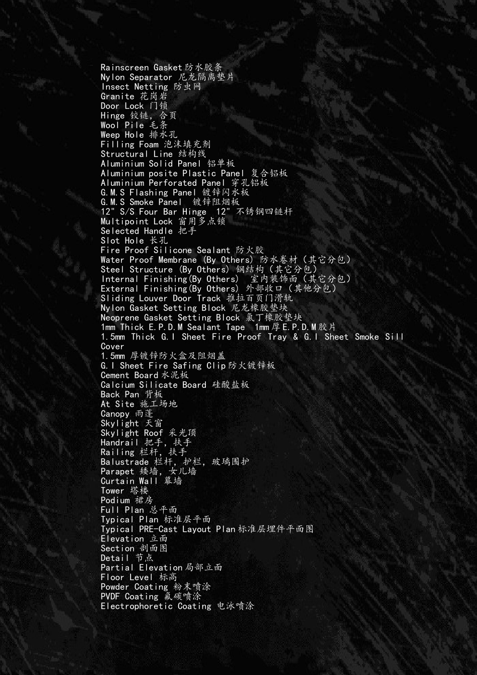 幕墙常用英文词汇_第3页