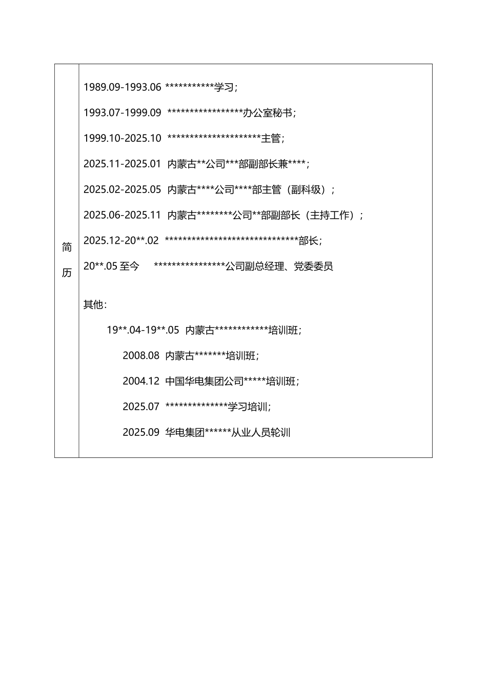 干部简况表-模板_第3页