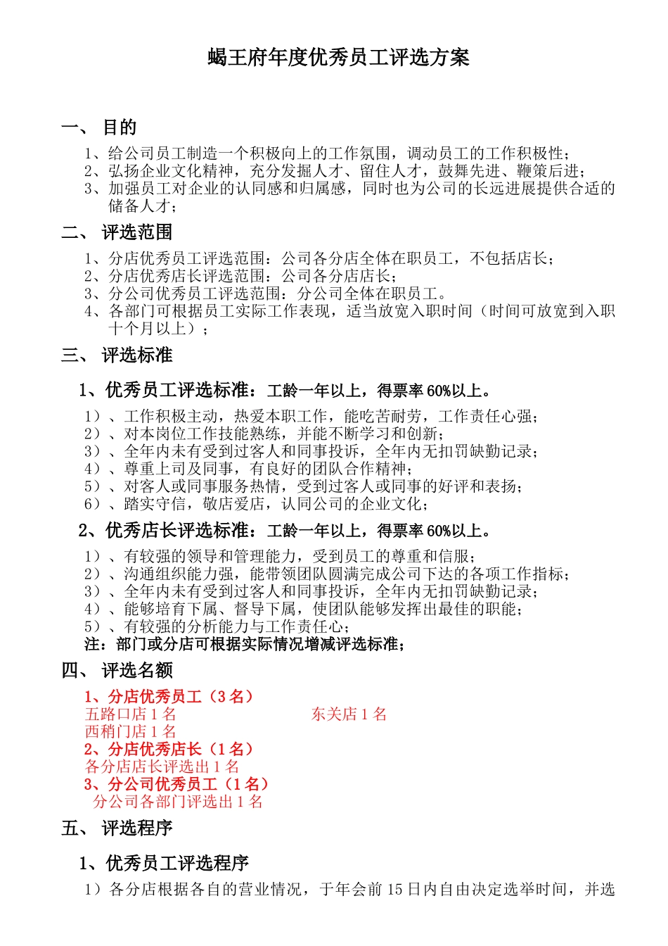 年度优秀员工评选方案_第1页