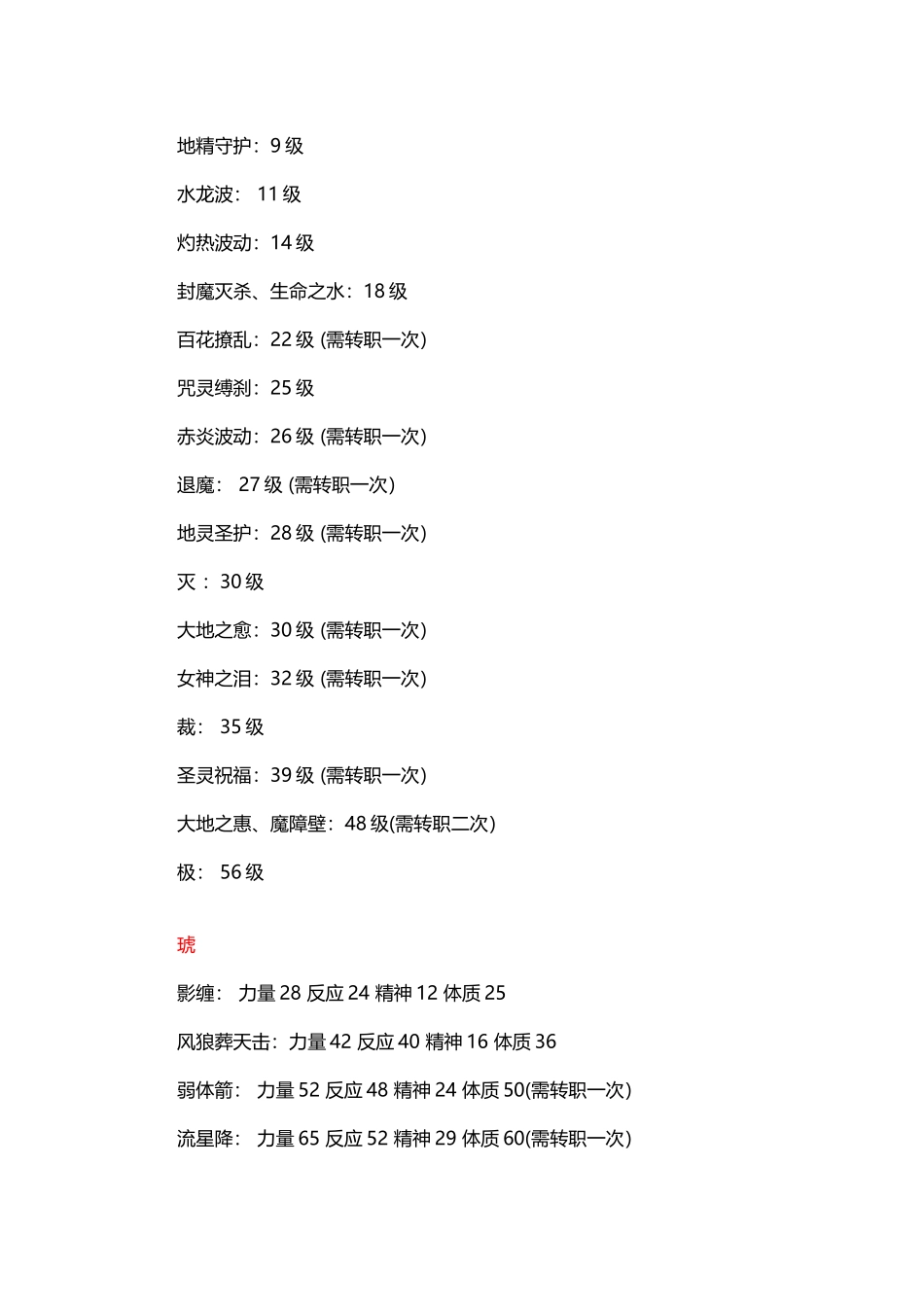 幻世录1技能加点_第3页