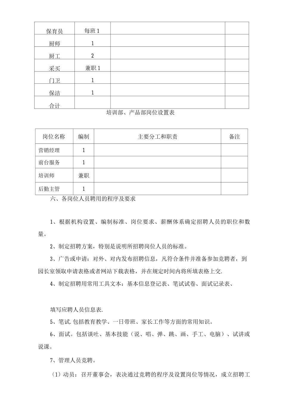 幼儿园人事制度模板_第3页