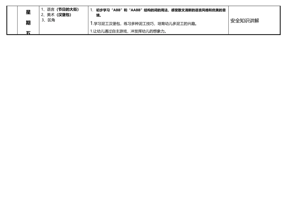 幼儿园大班周计划活动安排表_第3页