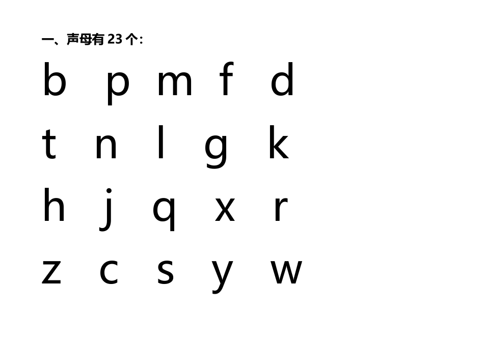 幼儿声母、韵母、整体认读_第2页