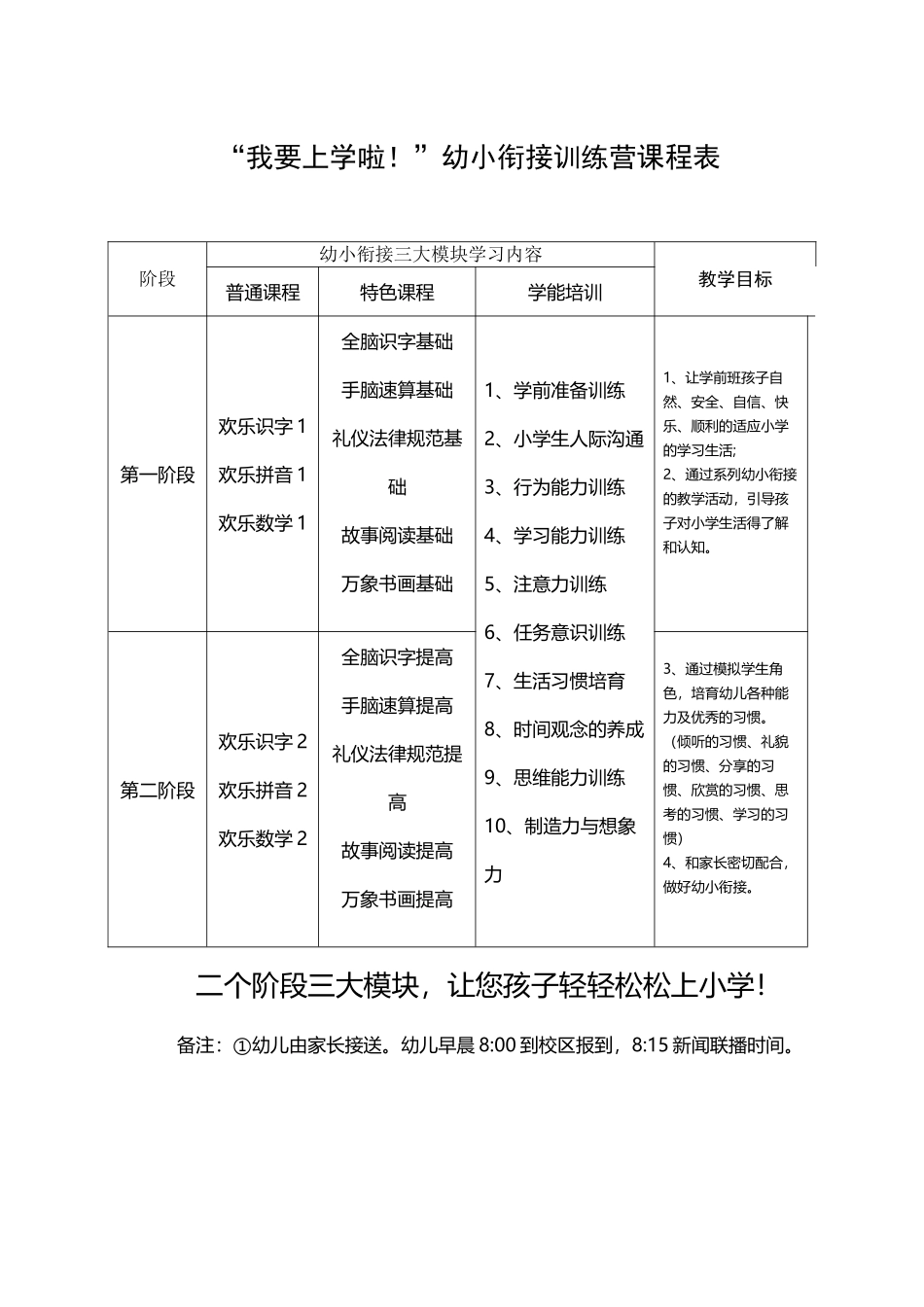 幼小衔接课程表_第2页