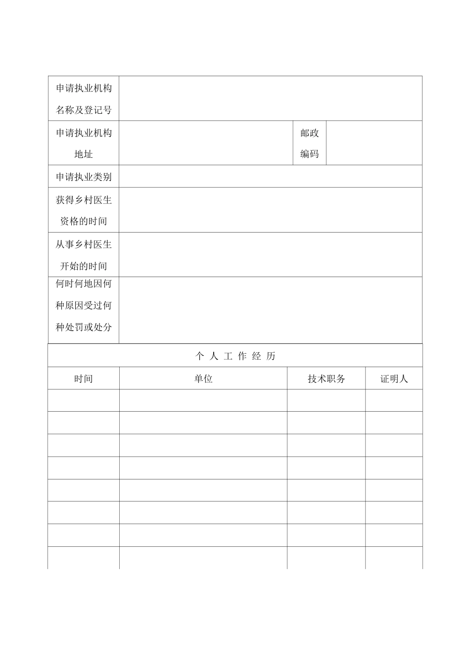 广东省乡村医生执业注册申请审核表_第3页