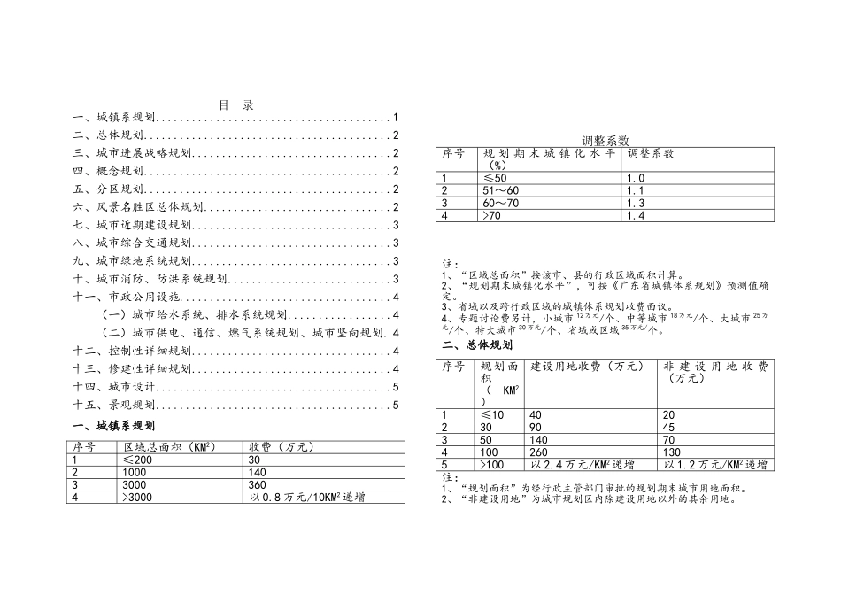 广东省城市规划收费标准的建议_第3页