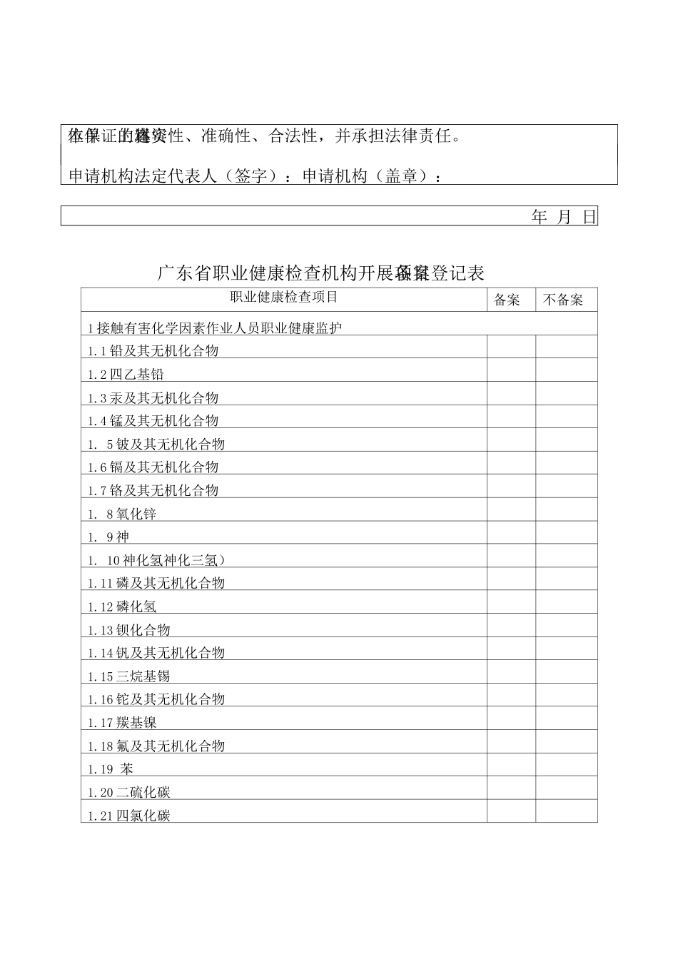 广东省职业健康检查机构备案申请表_第3页