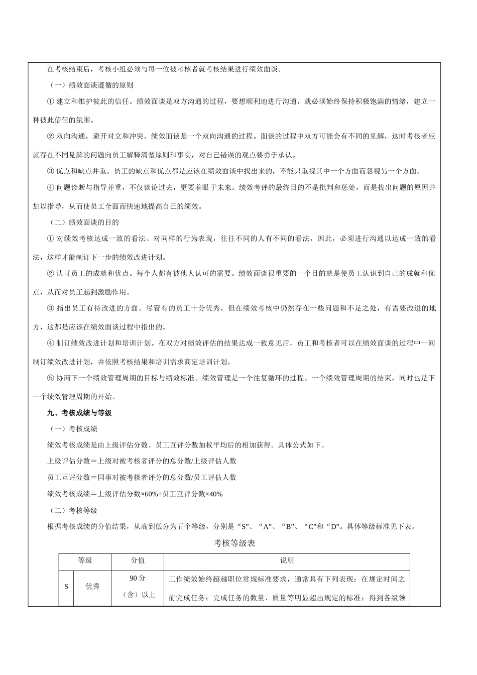 广告人员绩效评价方案-范本_第3页