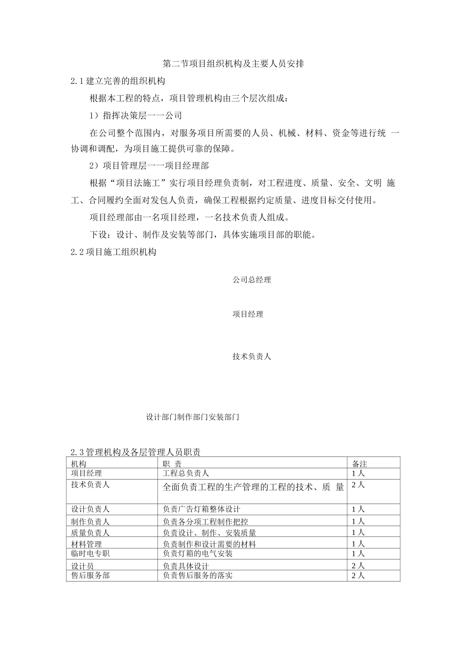 广告宣传灯箱安装服务方案_第2页