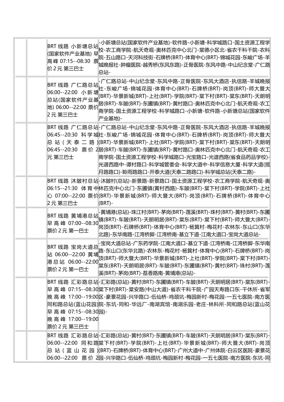 广州公交一览表_第3页