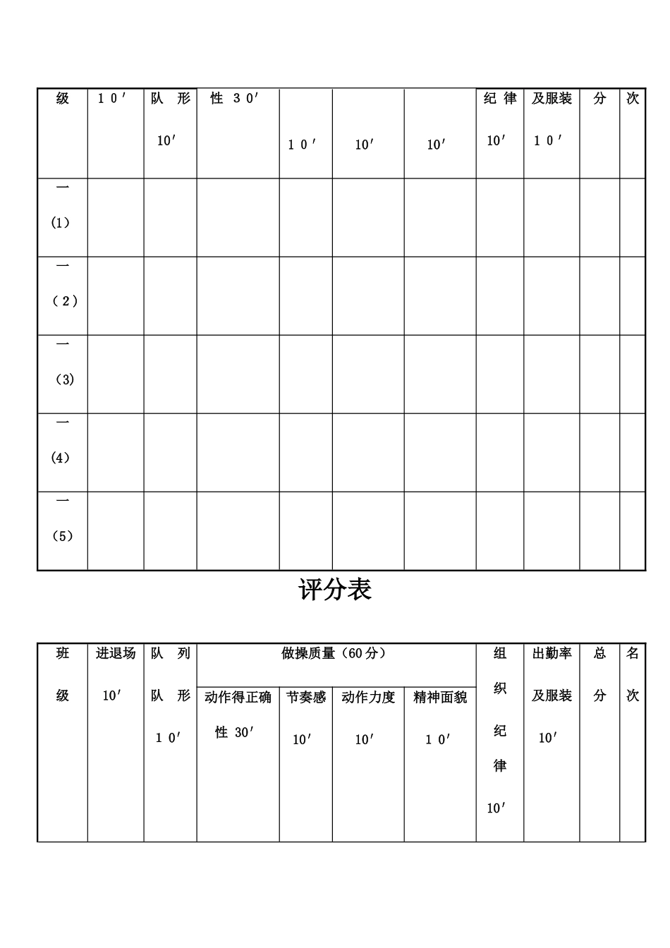 广播体操比赛评分表_第2页