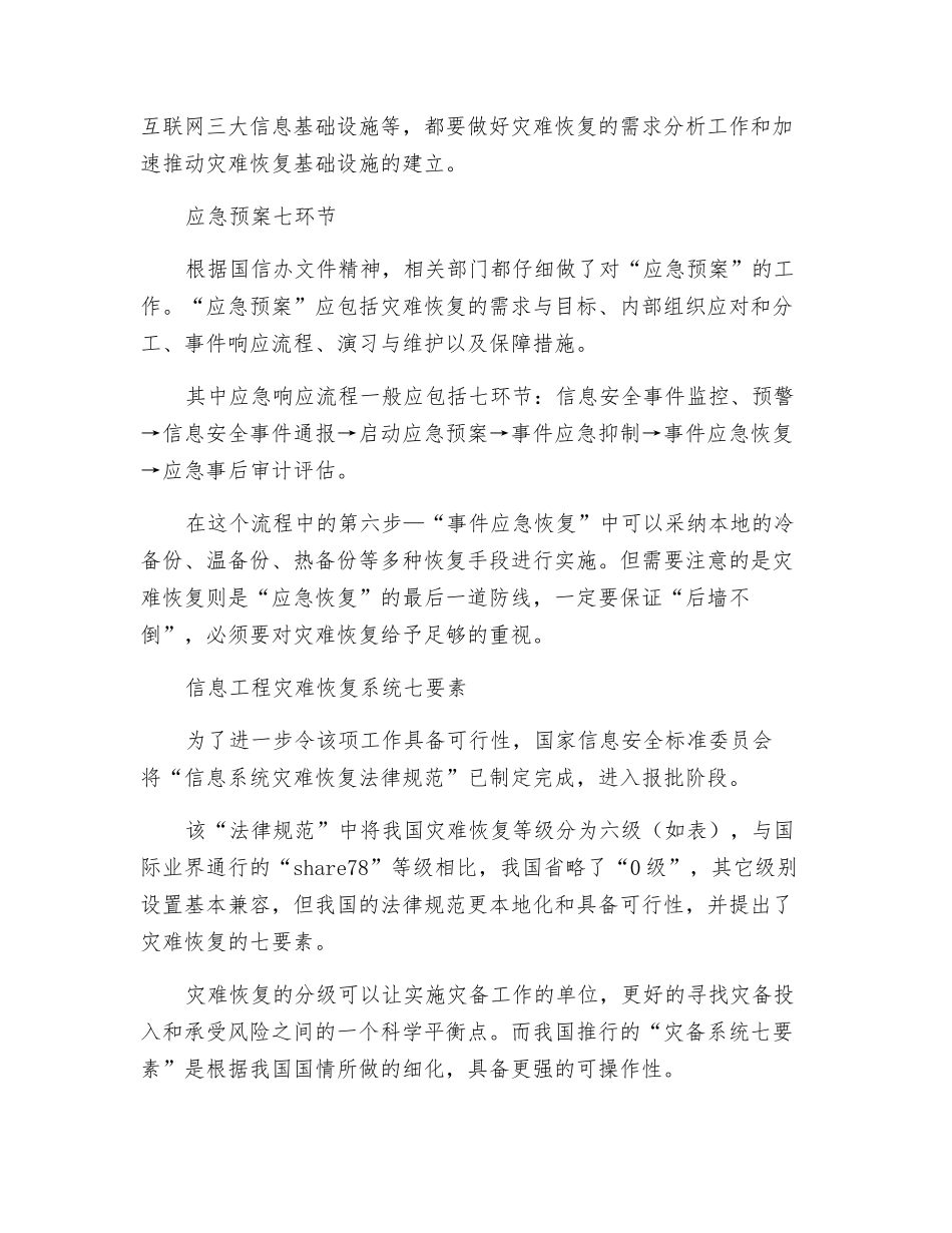 应急与灾难恢复的使命及对策_第2页
