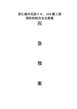 应急救援预案 
