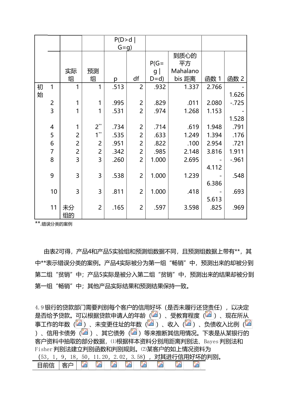 应用多元统计朱建平第二版第四章答案_第3页