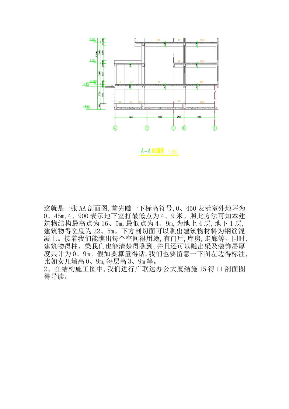 建筑剖面图的识读_第2页