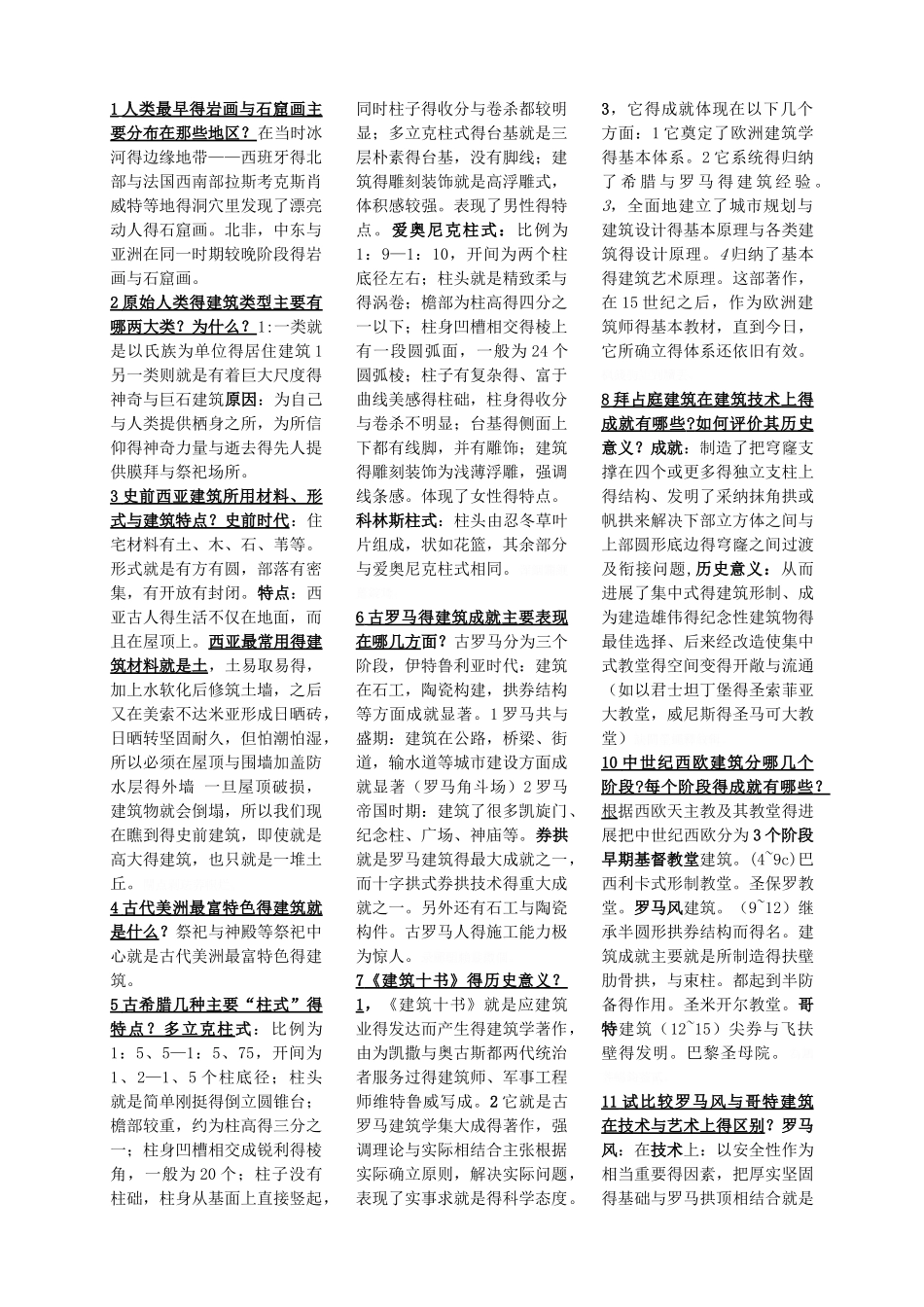 建筑史知识点总结_第1页