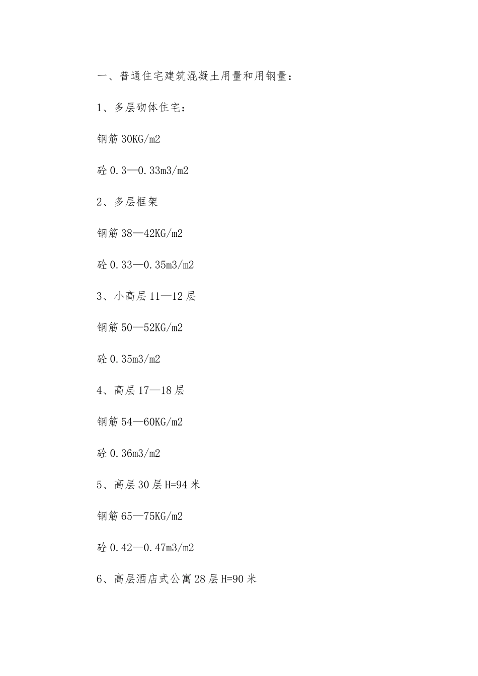 建筑工程师最起码应该知道的数据_第2页