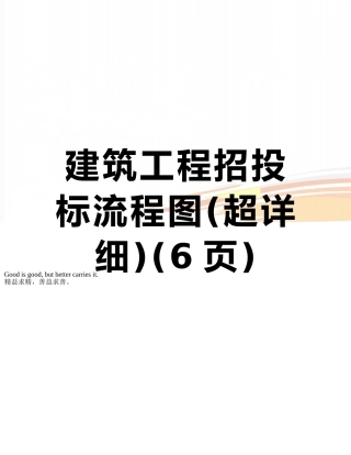 建筑工程招投标流程图
